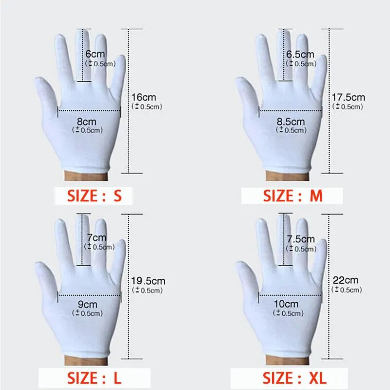 12 pár működő adagolás kopásálló kézvédő kesztyűk pamut keverékek manikűr izzadságálló munkabiztosítás csúszásmentes
