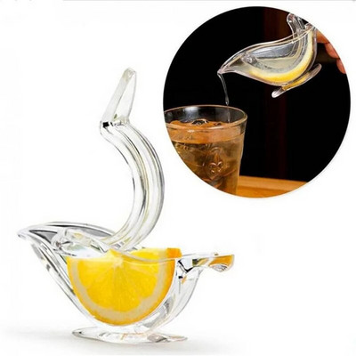 Limun Ručni sokovnik Press Squeeze Fruit Mini Ručni sokovnik Bird Shape Transparent Portable For Orange Kitchen Home Slip Alat