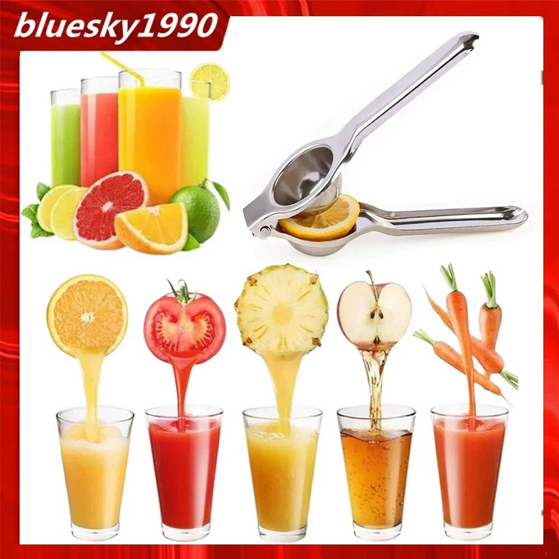 Citronu spiede Sulu spiede 304 Nerūsējošā tērauda augļu spiede Manuāla citrusaugļu sulu spiede Citronu laima apelsīnu ekstrakta virtuves ierīces
