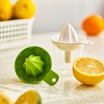 1 τμχ Φορητό Mini Fruit Manual Juicer Juice Cup Squeeer with Funnel 2 σε 1 Εργαλείο συμπίεσης χυμού λεμονιού πορτοκαλιού Προμήθειες κουζίνας