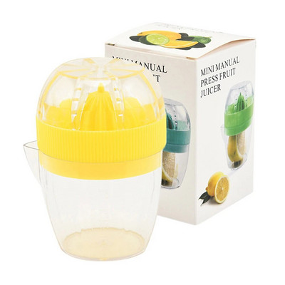 Kézi gyümölcslé csésze műanyag narancssárga citromfacsaró Mini konyhai robotgép Konyhai kiegészítők Citruslé citrom kézi gyümölcsprés