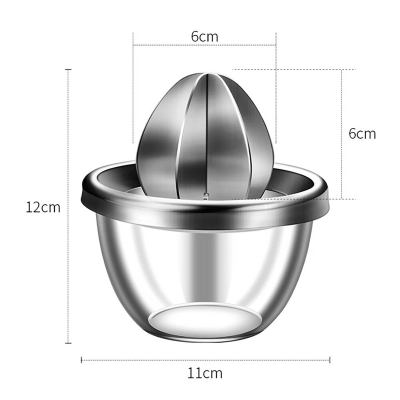 Rankinė sulčiaspaudė Fruit Masher 304 nerūdijančio plieno citrusinių apelsinų sulčiaspaudė Neapdorotų rankomis spaustų sulčių aparato virtuvės priedai