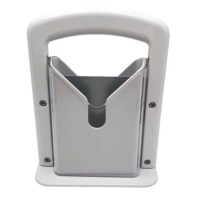 Kézi kenyérszeletelő Bagel Guillotine szeletelő rozsdamentes acél biztonsági fogantyúval Háztartási pirítósszeletelő Konyhai pékáru tartozékok