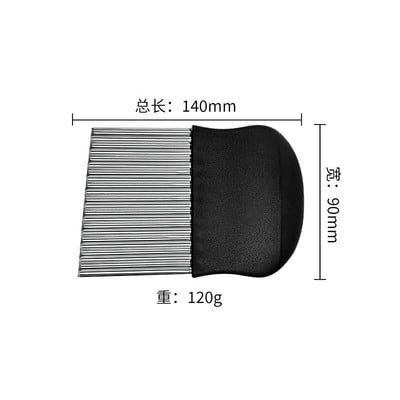 Ανοξείδωτο ατσάλι κυματιστή πατάτα κοπής λαχανικών και φρούτων κυματοειδές μαχαίρι κοπής πλισέ τηγανιτές πατάτες σαλάτα κοπή πατάτας