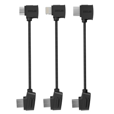 4IN Micro to Type-C Lightning Data Cable for DJI Mavic 2/Air/Pro/Mini 1 SE Drone Extension Phone Connect Remote Controller Cable