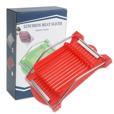 Rozsdamentes acél 10 vezetékes ebéd hús tojásszeletelő többcélú ételszeletelő ebéd húsvágó sonkák spam sajtszeletelő konyhai kütyük