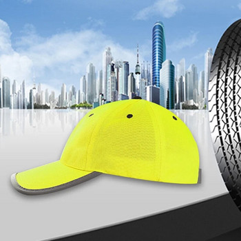 Ανακλαστικό καπέλο μπέιζμπολ υψηλής ορατότητας Κίτρινο καπέλο ασφαλείας Κράνος εργασίας που πλένεται Καπέλο ασφαλείας Καπέλο κυκλοφορίας Σκληρό καπέλο