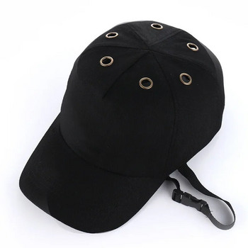 Каска за работно облекло Защита на главата Топ 6 дупки Капачка с неравности Работна защитна каска ABS Вътрешна обвивка Бейзболна шапка Стил Защитна