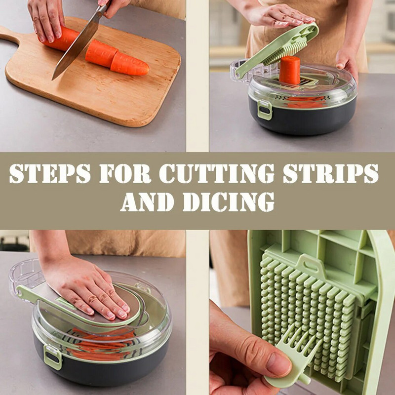 9 σε 1 Κουζίνα Κόφτης Λαχανικών Φορητή σανίδα διαχωρισμού λευκού αυγού για καθημερινή χρήση