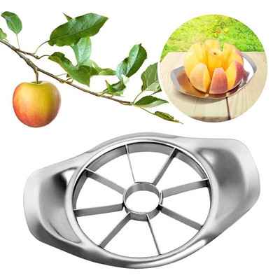 Резачка за ябълки от неръждаема стомана Разделител за плодове Кана Отварачка за плодове Идея за рязане на ябълки