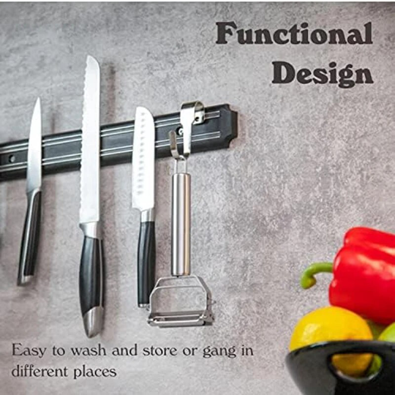 1 vnt. Dviejų ašmenų daržovių skustukas komercinės klasės Julienne pjaustytuvas, pjaustyklė, smulkintuvas, vaisius gremžtuvas, bulvės