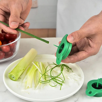 Νέο Πράσινο κρεμμύδι Easy Slicer Shredder Plum Blossom Cut Πράσινο Σύρμα Κρεμμυδιού Σχέδιο Superfine Vegetable Shredder Αξεσουάρ κουζίνας