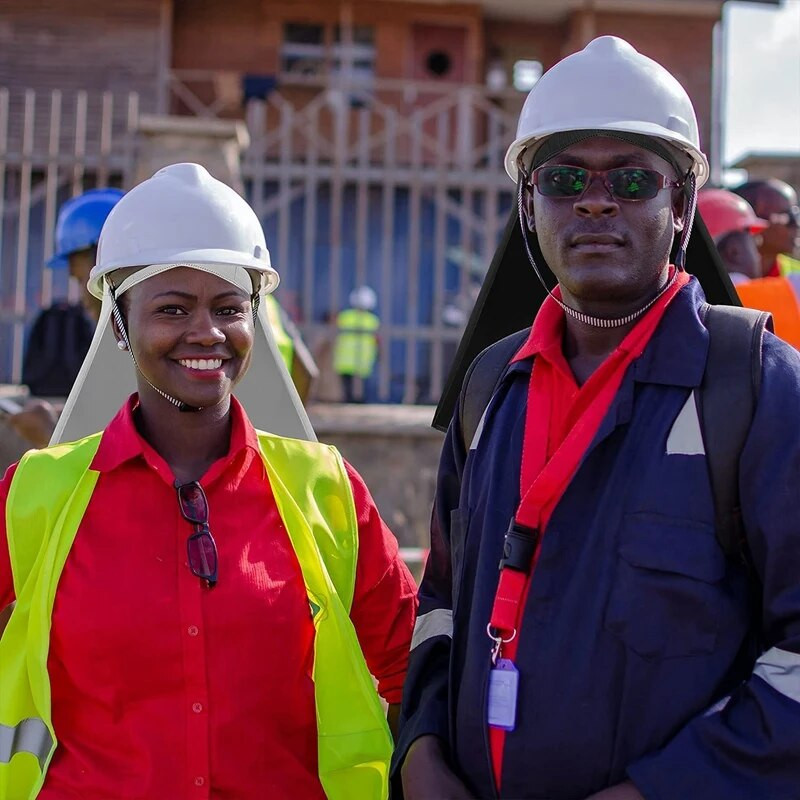 Căptușeală pentru pălărie, 3 bucăți, cu clapă pentru gât, capace de răcire pentru craniu, căptușeală, căptușeală pentru absorbția transpirației, cu umbră de soare, pentru cască de siguranță