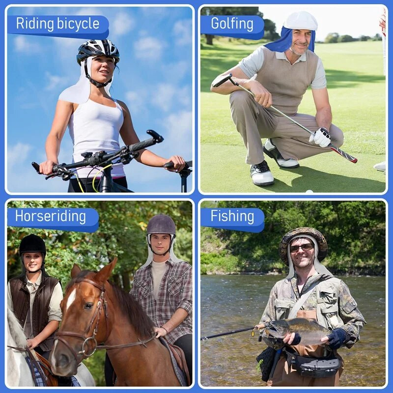 Căptușeală pentru pălărie, 3 bucăți, cu clapă pentru gât, capace de răcire pentru craniu, căptușeală, căptușeală pentru absorbția transpirației, cu umbră de soare, pentru cască de siguranță