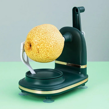 Νέο χειροκίνητο μηχάνημα αποφλοιωτή φρούτων Πολυλειτουργικό εργαλείο κοπής αποφλοιωτή κουζίνας Apple Pear με διαχωριστικό φρούτων και ανταλλακτικές λεπίδες
