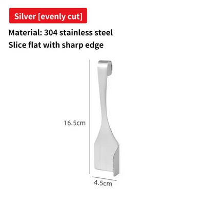 Võilõikur Mugav roostevabast terasest täisnurkne kuju Roostekindel vastupidav juust Tööriistad Juustuviilutaja Hõbedane Kõrge karedus