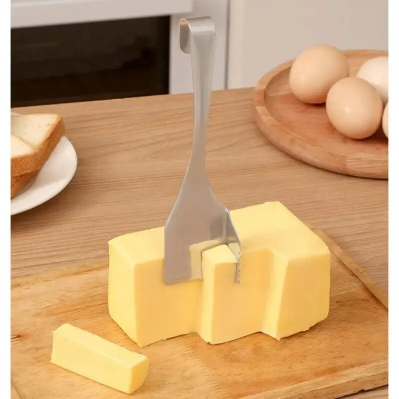 Võilõikur Mugav roostevabast terasest täisnurkne kuju Roostekindel vastupidav juust Tööriistad Juustuviilutaja Hõbedane Kõrge karedus