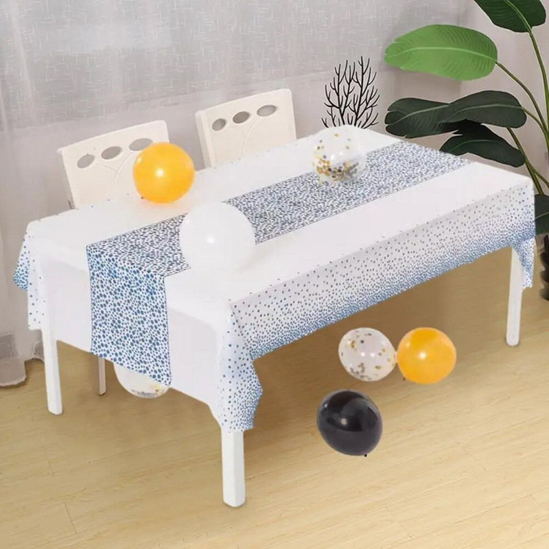 2 vnt Staltiesė Stilinga lengva, neišblukusi stačiakampė plastikinė staltiesė Namų reikmėms Staltiesės Vakarėlio staltiesės