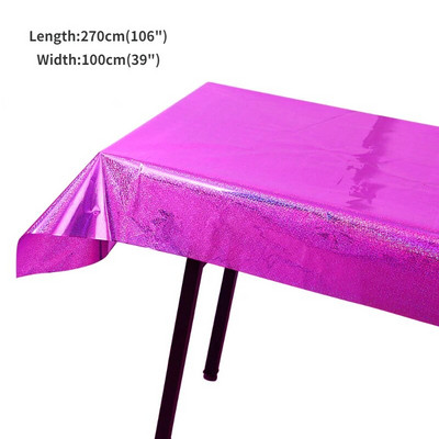 Vienkartinė gimtadienio vakarėlio staltiesė Lazerinė staltiesė Vestuvių Kalėdų dekoravimo reikmenys Neperšlampami alyvai atsparūs stalo dangčiai