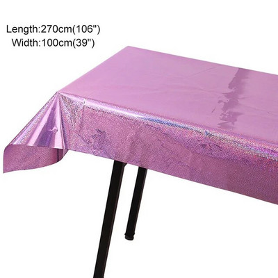 Vienkartinė gimtadienio vakarėlio staltiesė Lazerinė staltiesė Vestuvių Kalėdų dekoravimo reikmenys Neperšlampami alyvai atsparūs stalo dangčiai