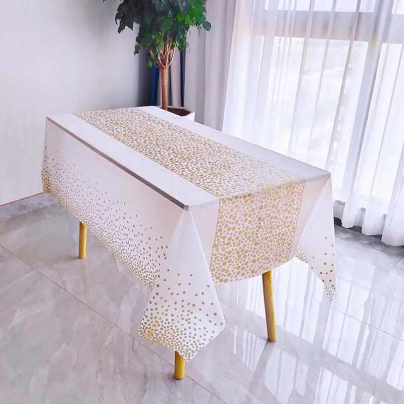2 vnt Stalo užtiesalai Neblunkantys, nesiglamžantys, glotnūs vienkartiniai namų dekoro dėvėjimui atsparūs taškiniai stačiakampiai staltiesės virtuvės reikmenys