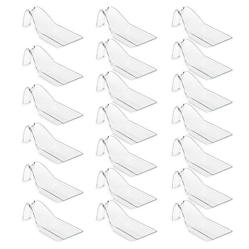 20 vnt. Plastikiniai užkandžių šaukštai Vienkartiniai ragavimo šaukštai želė ledams