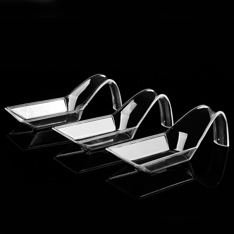 20 vnt. Plastikiniai užkandžių šaukštai Vienkartiniai ragavimo šaukštai želė ledams