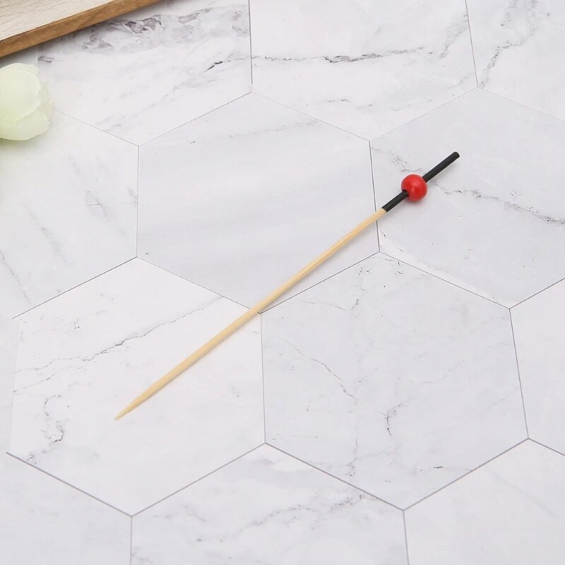 100 vnt karoliukai bambuko kokteilių krapštukai lazdelės vienkartiniai dantų krapštukai vakarėlių klubas