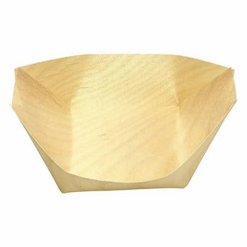 50 τμχ. Δίσκος σερβιρίσματος Sushi Pine Boat Wood Bowl Εργαλείο κέικ κέικ