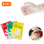 Prozirne rukavice za jednokratnu upotrebu Prozirne plastične rukavice bez lateksa Sigurne rukavice za pripremu hrane za kuhanje Čišćenje kuhinjskih stvari za roštilj