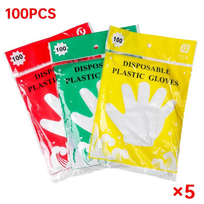 Prozirne rukavice za jednokratnu upotrebu Prozirne plastične rukavice bez lateksa Sigurne rukavice za pripremu hrane za kuhanje Čišćenje kuhinjskih stvari za roštilj