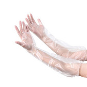 10 gab vienreizējās lietošanas plastmasas caurspīdīgi garie cimdi Pārtika Videi draudzīgi cimdi virtuves gatavošanai Rūpnieciskie restorānu tīrīšanas cimdi