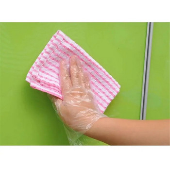 100/200PCS HDPE ръкавици за еднократна употреба Прозрачен подвижен маслоустойчив протектор за ръце за печене Защита на домакинската работа