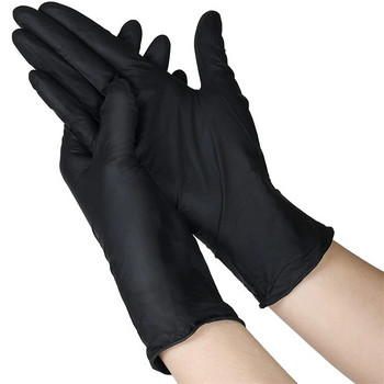 20 τμχ γάντια καθαρού νιτριλίου χωρίς λατέξ Προστατευτικά μαύρα γάντια μιας χρήσης Γάντια οικιακού καθαρισμού Μαγειρικά σκεύη