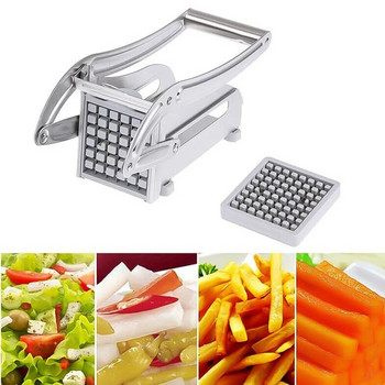 Κόφτης πατάτας από ανοξείδωτο ατσάλι Μηχάνημα κοπής τηγανιτών πατατών για την κουζίνα Εγχειρίδιο Vegetable Cutter Kitchen Gadgets