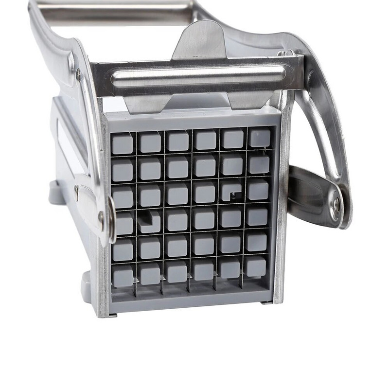 Nerūdijančio plieno bulvių pjaustyklė skrudintų bulvyčių mašina Bulvių pjaustyklė skrudintų bulvyčių pjaustyklė virtuvei Rankinė daržovių programėlė