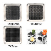 Roostevabast terasest kartulikrõpsude lõikamismasin 3 teraga kartulikrõpsude lihalõikur Prantsuse prae viilutaja lõikamine köögitarvikud