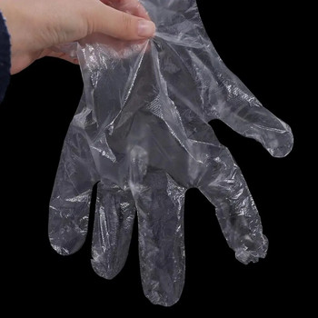 100 τμχ/κιβώτιο Μαγειρικής Καθαρισμού Γάντια μιας χρήσης Διάφανα Πλαστικά Γάντια Υγιεινής Οικιακής Χρήσης