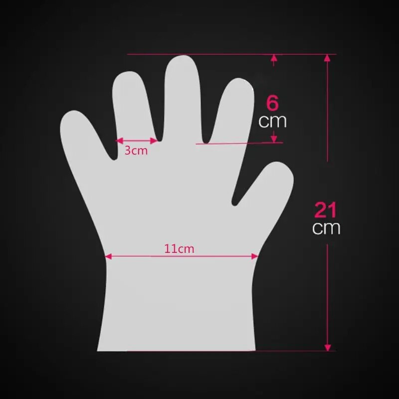 Vaikų vienkartinės pirštinės 100 vnt. Lauko kepsninės Maisto gaminimo priedai kepimui Desertas Duonos pyrago priedas