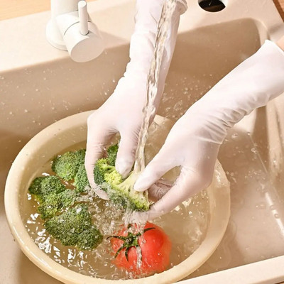Инструменти Удължени Удебелени Нови Почистване на домакинството Кухня Миене на съдове Ръкавици за еднократна употреба Food Grade