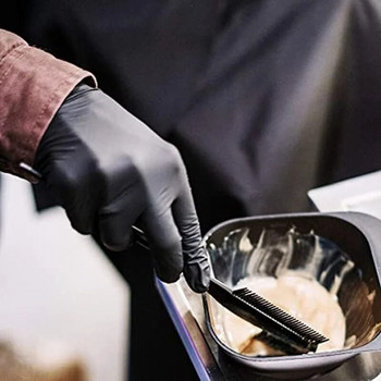 10/20 τμχ Γάντια μιας χρήσης Αδιάβροχα γάντια νιτριλίου μαύρου λατέξ για οικιακή κουζίνα εργαστήριο καθαρισμού γάντια κέικ Εργαλεία