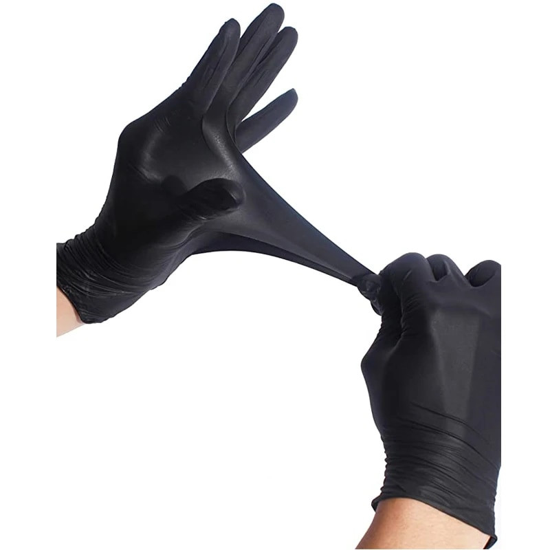 10/20 buc mănuși de unică folosință mănuși impermeabile din latex negru din nitril pentru uz casnic, bucătărie, laborator, mănuși de curățare, unelte pentru prăjituri