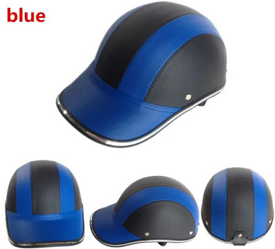 Cască de motocicletă cu jumătate de cască de baseball Cască cu jumătate de față pentru bicicletă electrică Scooter Cască de siguranță anti-UV