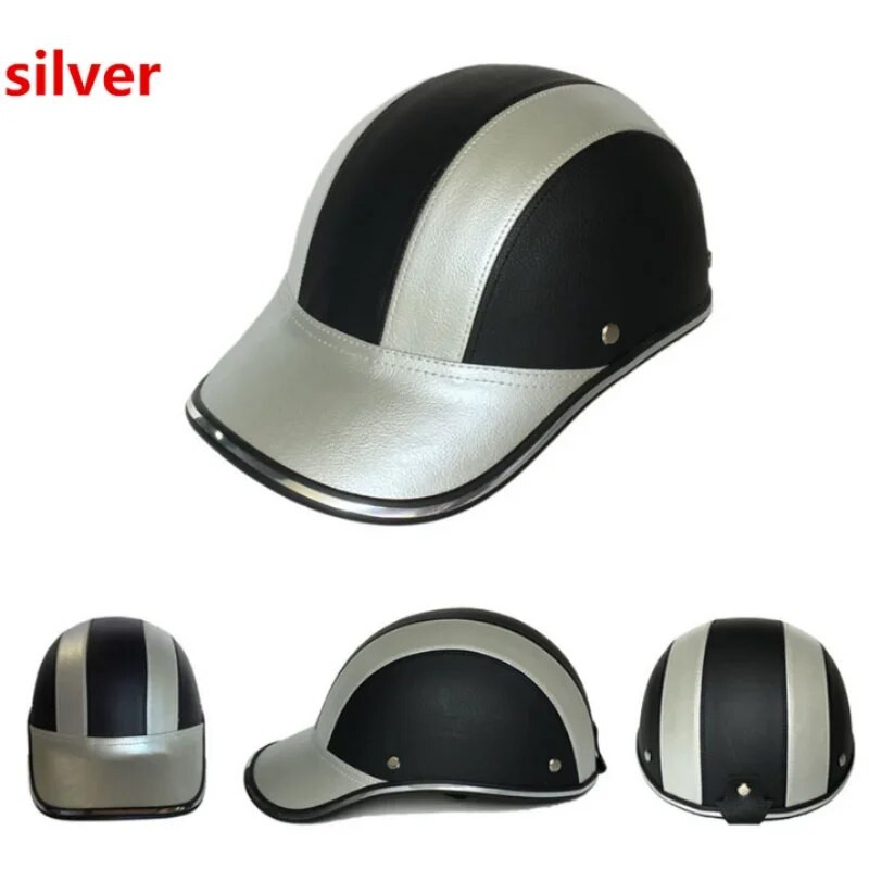 Motociklo pusės šalmas beisbolo kepuraitė, pusės veido šalmas, elektrinis dviračio paspirtukas, apsauga nuo UV spindulių