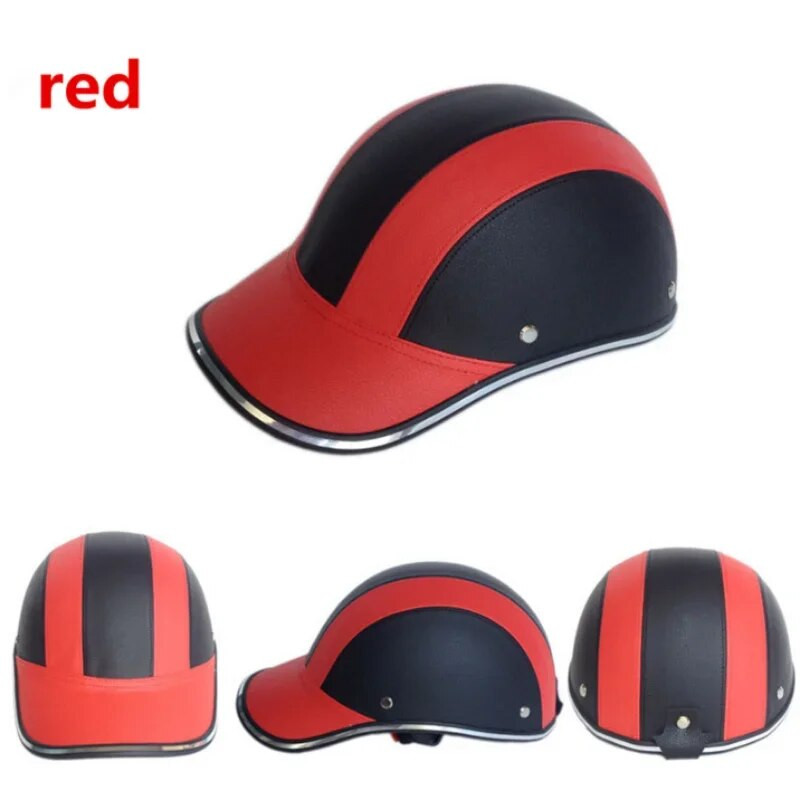 Motociklo pusės šalmas beisbolo kepuraitė, pusės veido šalmas, elektrinis dviračio paspirtukas, apsauga nuo UV spindulių
