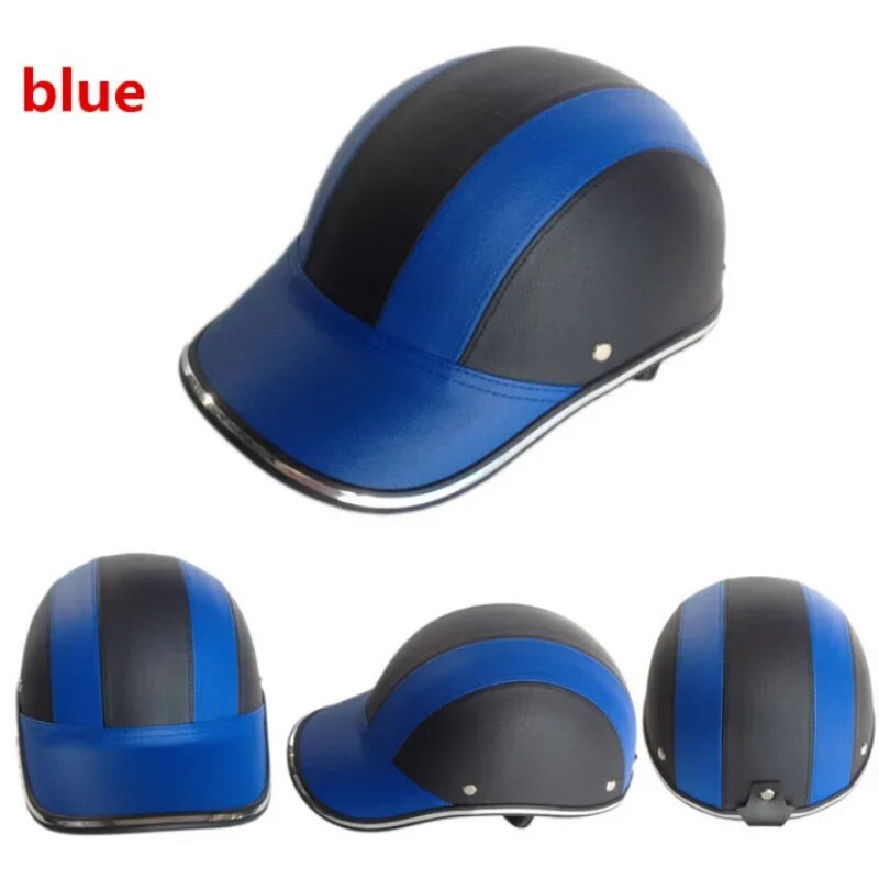 Motociklo pusės šalmas beisbolo kepuraitė, pusės veido šalmas, elektrinis dviračio paspirtukas, apsauga nuo UV spindulių