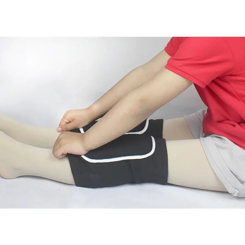 Genunchiere de compresie sportivă Protector elastic pentru genunchi Suport de burete îngroșat pentru volei, antrenament cu role de dans, genunchi brete