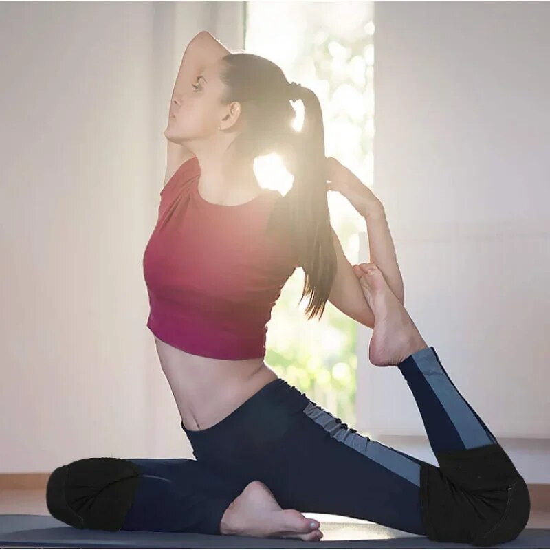 Genunchiere de compresie sportivă Protector elastic pentru genunchi Suport de burete îngroșat pentru volei, antrenament cu role de dans, genunchi brete