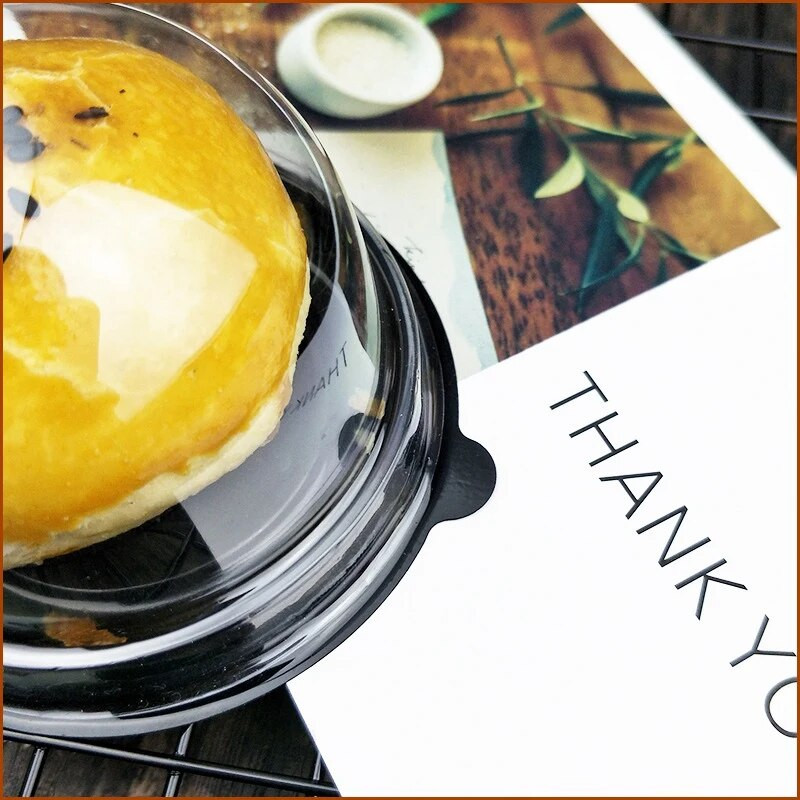 50 tk muffini koogikonteiner, ühekordsed kuukoogikarbid kupliga munakollasest krõbeda pakkekarbis pulma sünnipäevakingitustarvikud