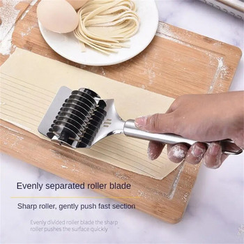 Χειροκίνητο Noodle Cutter από ανοξείδωτο χάλυβα Rolling Spaghetti Maker Pressing Pasta Machine Μαχαίρι Κουζίνας Μαγειρικά Αξεσουάρ Εργαλεία 1 ΤΕΜ